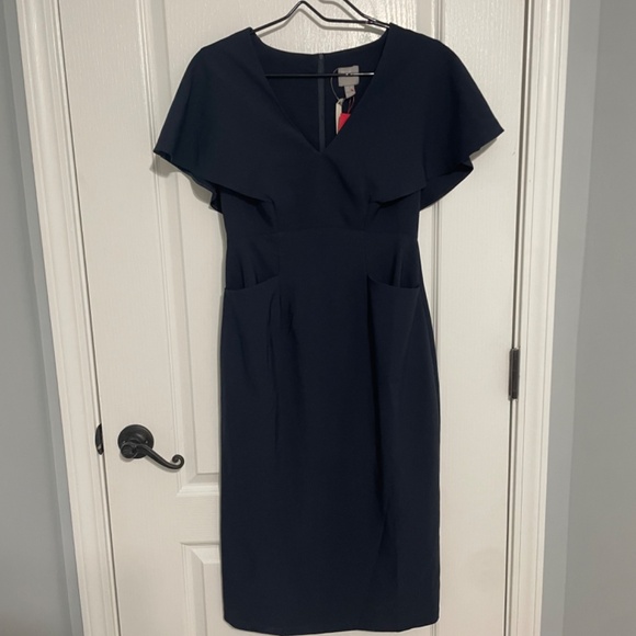 ASOS maternity sheath dress. navy. size 4 - Picture 7 of 11